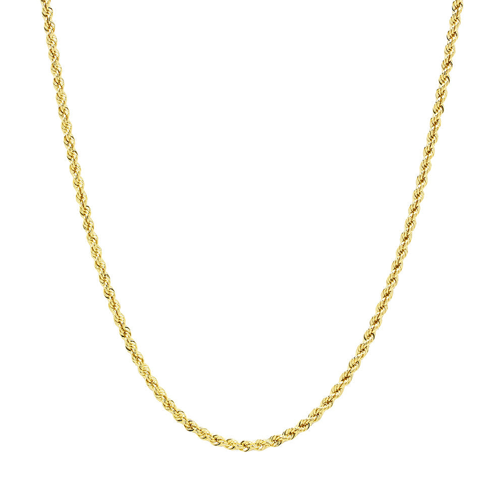Collar cordón de oro de 18 quilates de 50 cm