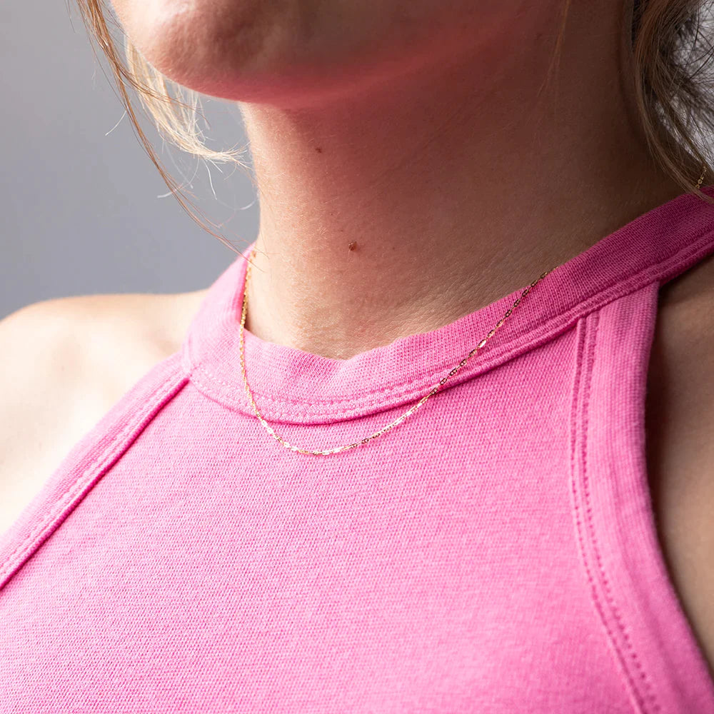 Cadena Travesino Forzada 45x0.95 en Oro Amarillo 9 Kilates