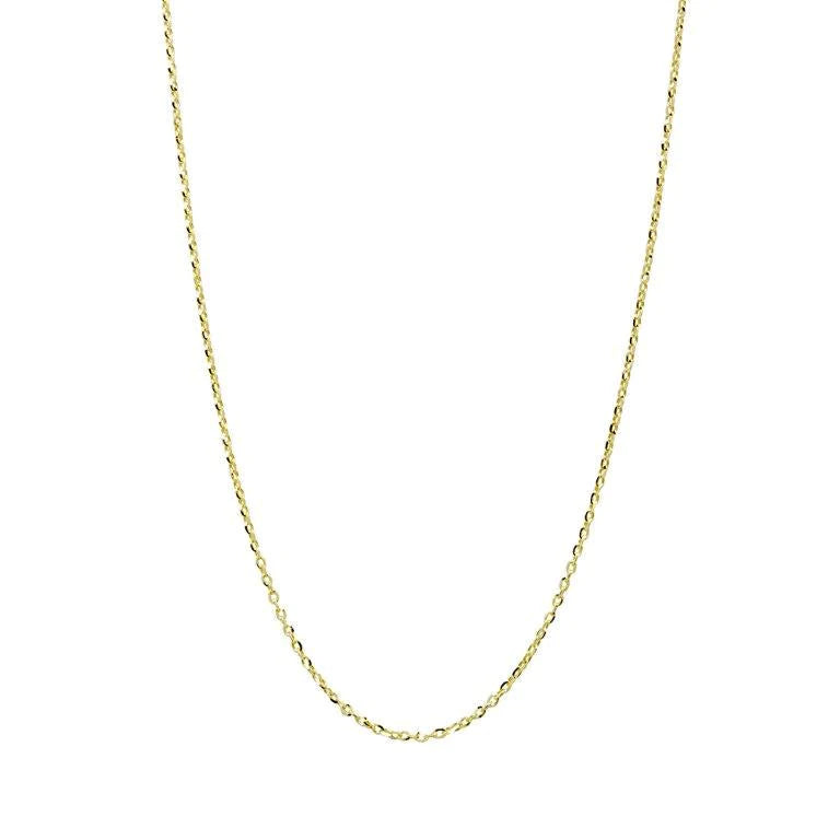 Cadena Forzada Diamantada 40x0.5 en Oro Amarillo 9 Kilates