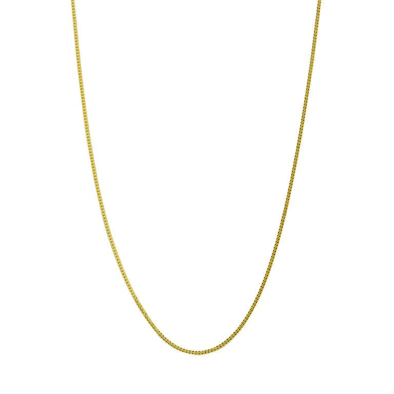 Cadena Barbada Diamantada Oro 45cm