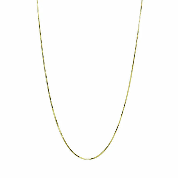 Cadena Veneciana 45x0.5 en Oro Amarillo 9 Kilates