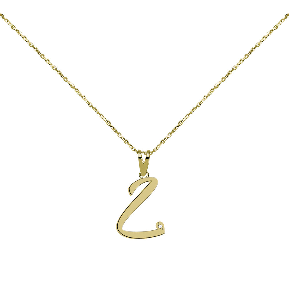 Collar de Oro 18K con Inicial Grabada