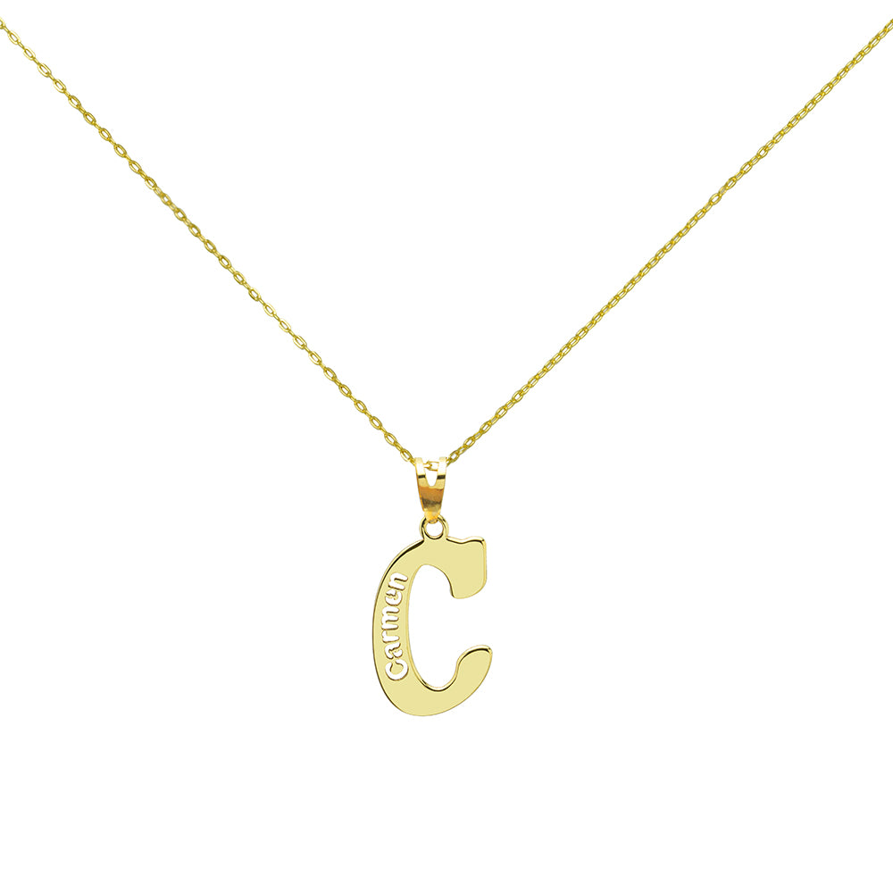 Collar con inicial y Nombre