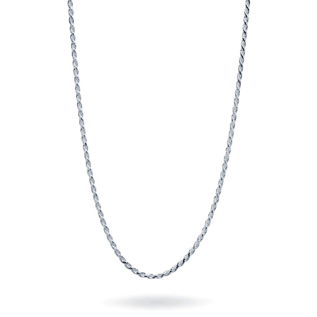 Collar Cadena Cordón de Plata 925 para Hombre
