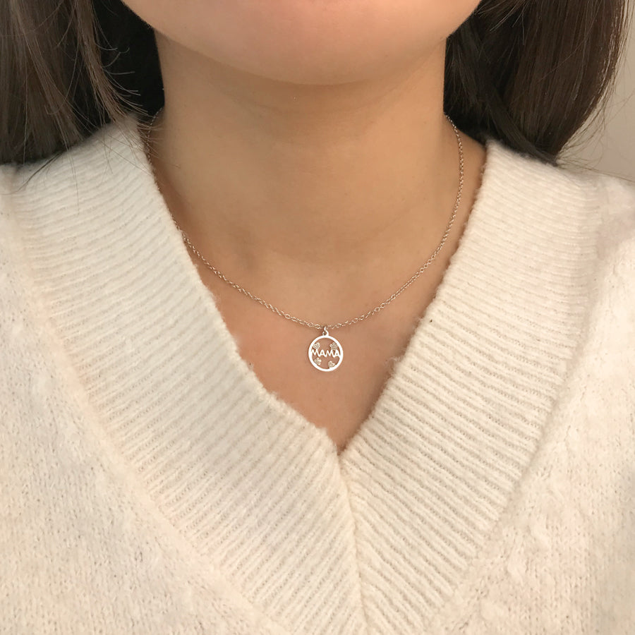 Collar Medallón Mamá