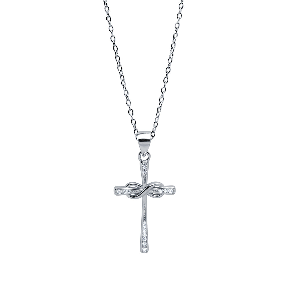 Collar Cruz Infinito de Plata 925