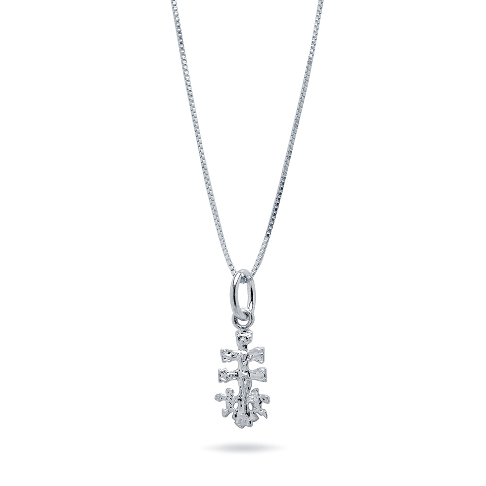 Cadena y Colgante Cruz Caravaca 8x15mm