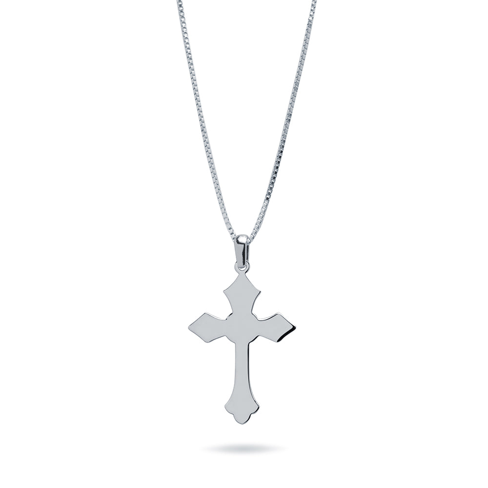Colgante Cruz Gótica de Plata 925