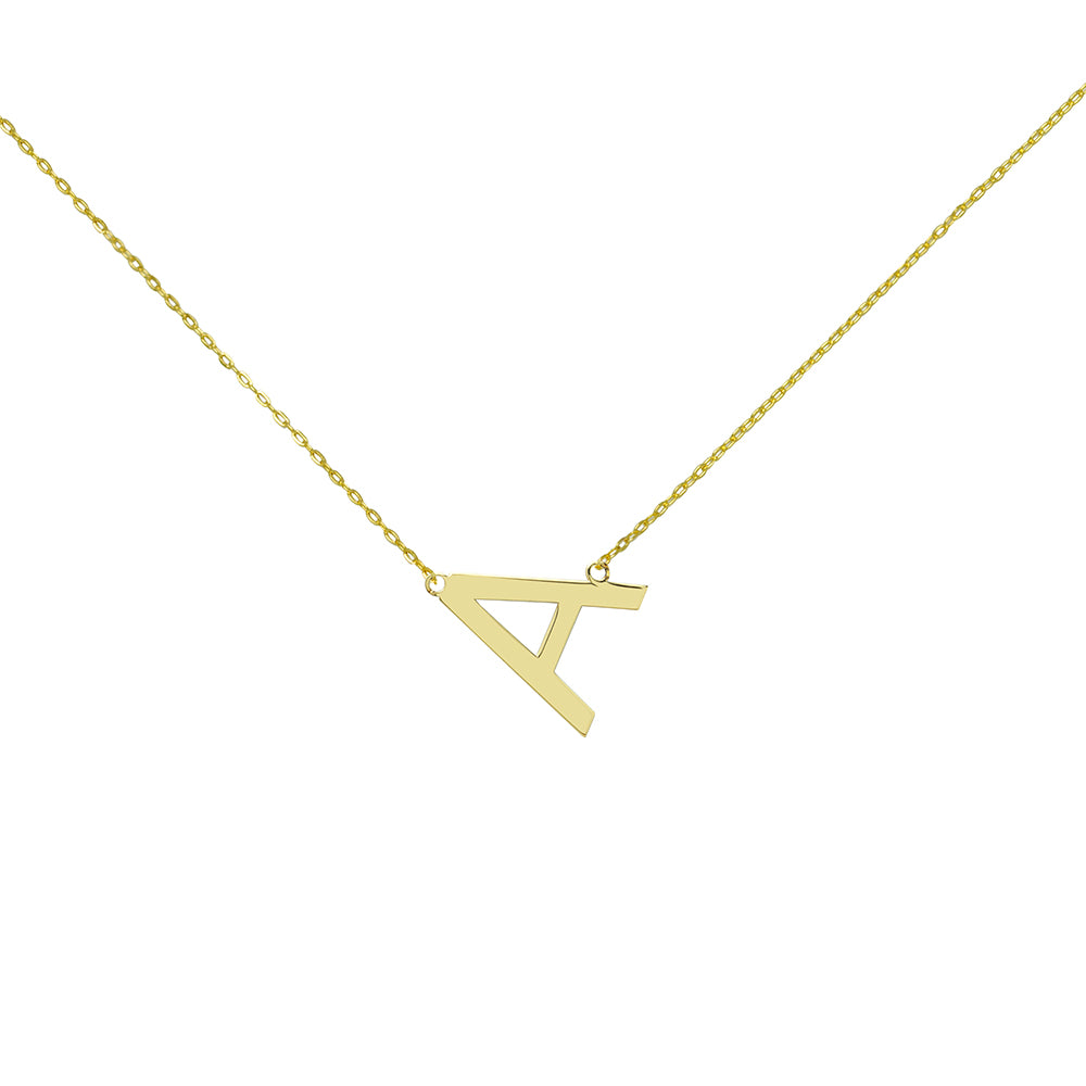 Collar con inicial Tumbada