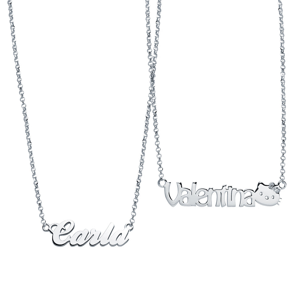 Collar Madre Hija Nombre Gatito