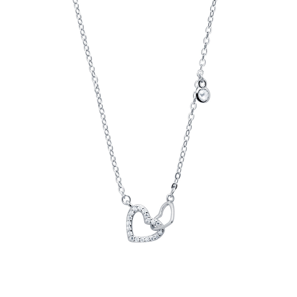 Collar Corazones Enlazados