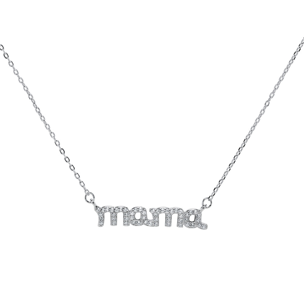 Collar Mamá Pavé Circonitas en Plata 925