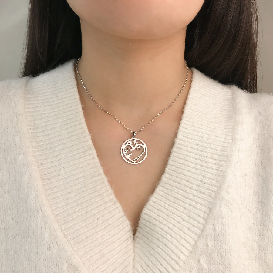 Collar Corazón Detalles Mamá