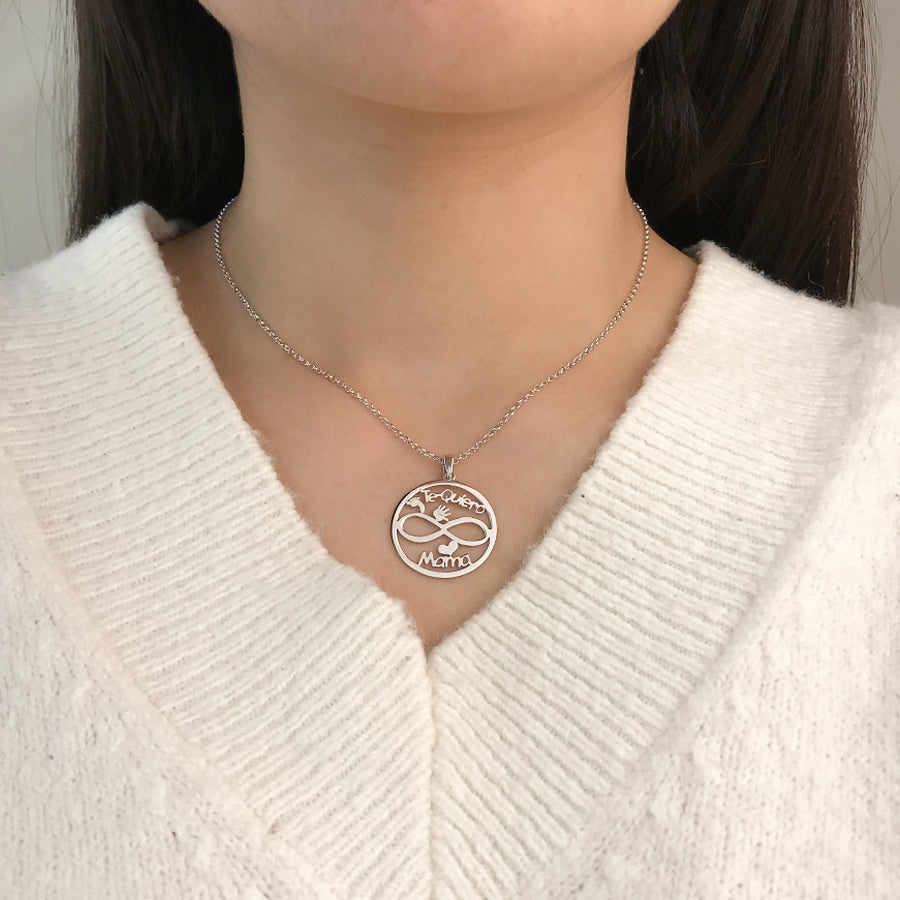 Collar Infinito Te Quiero Mama