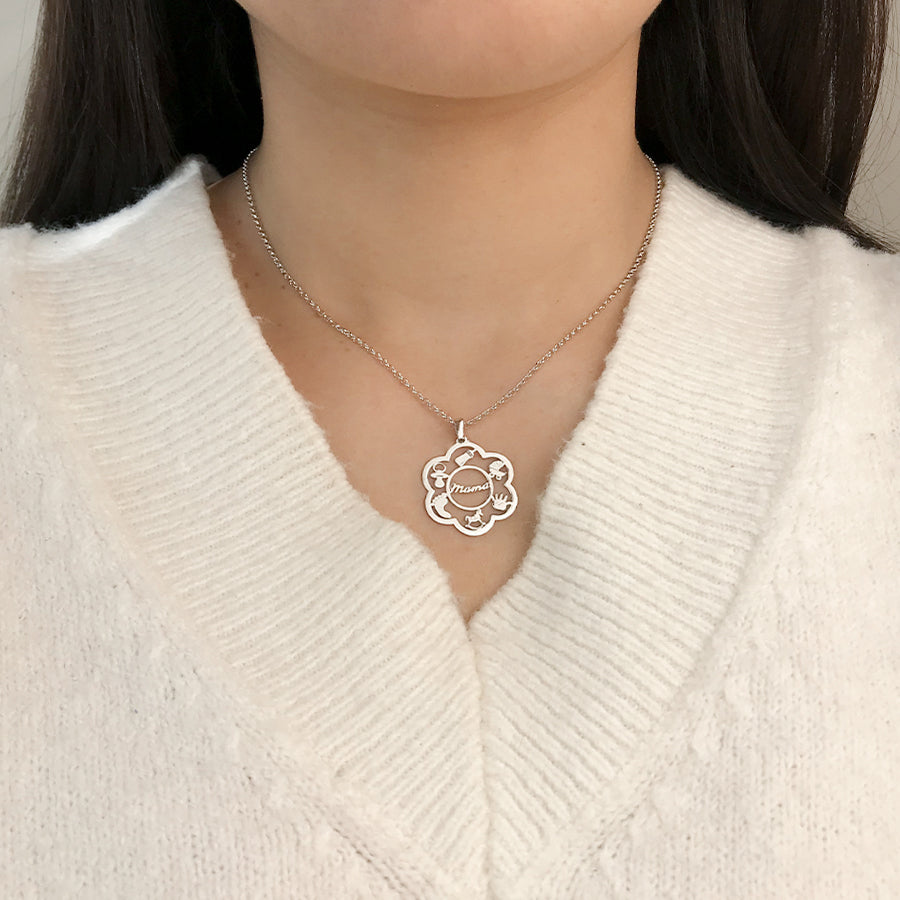 Collar Flor Detalles Mamá