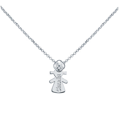 Collar niña nombre calado