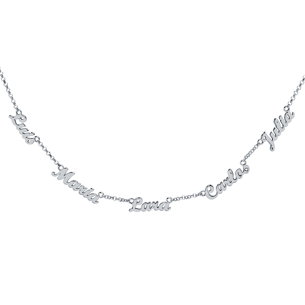 Collar de Oro 18K con Nombres Grabados