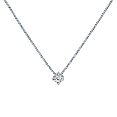 Collar Diamante de Laboratorio Sutil en Plata 925