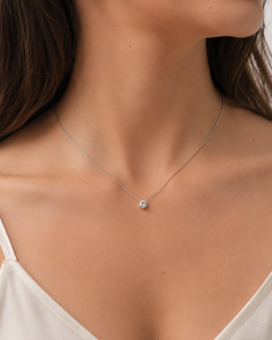 Collar Diamante de Laboratorio Destello en Plata 925