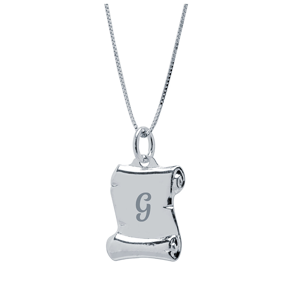 Colgante Pergamino de Plata 925 Personalizado