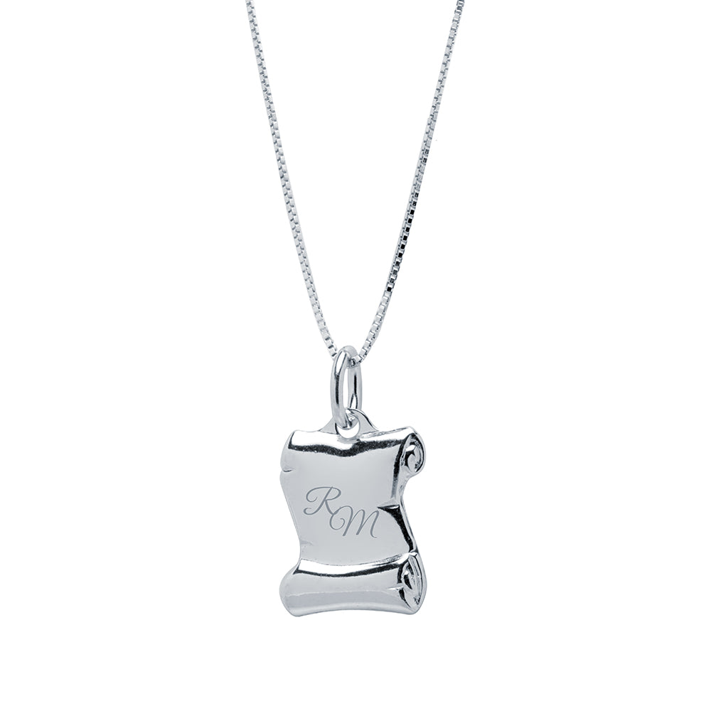 Colgante Pergamino de Plata 925 Personalizado