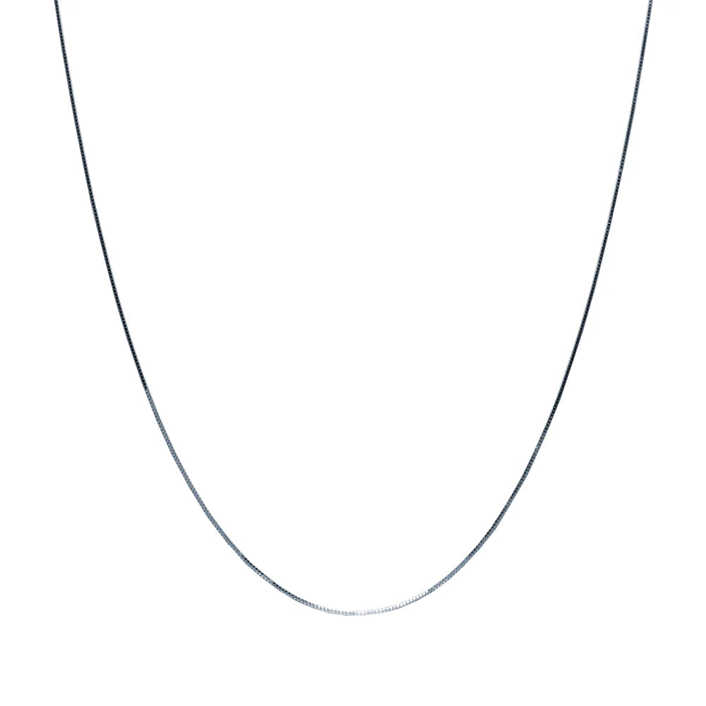 Cadena Veneciana 45x0.4 en Oro Blanco 9 Kilates