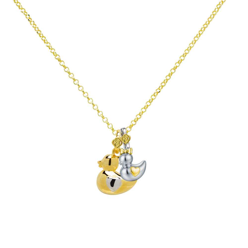 Collar Mamá Pata de Plata 925 con Nombres Grabados