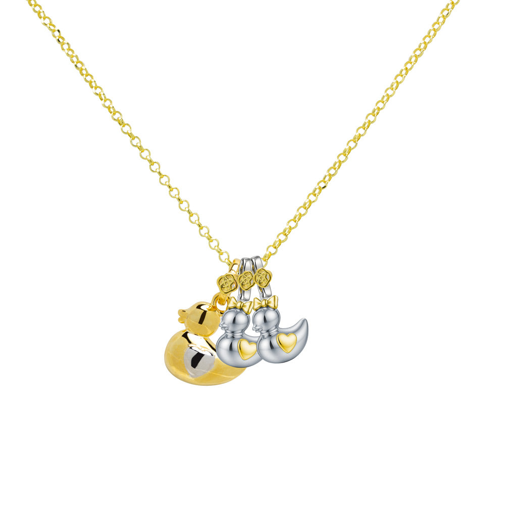 Collar Mamá Pata de Plata 925 con Nombres Grabados