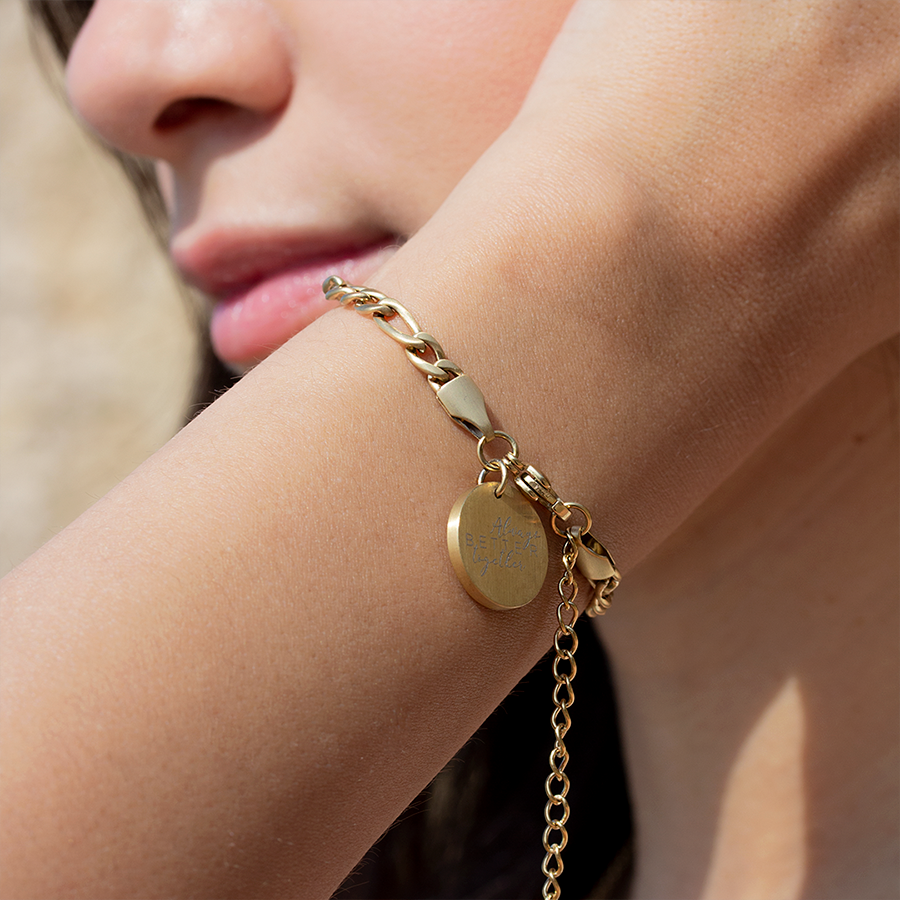 Pulsera Personalizable Cadena Figaro