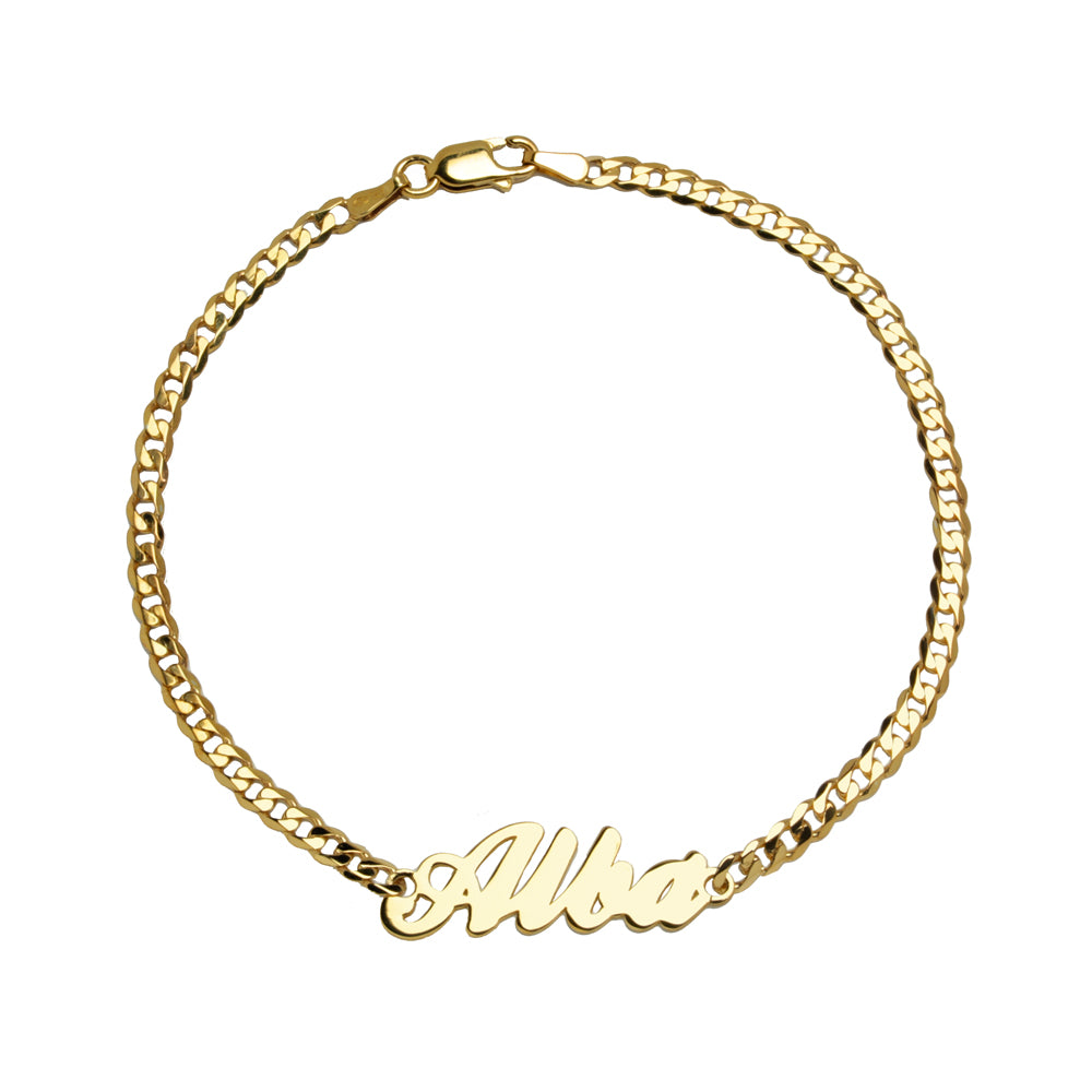 Pulsera de Plata 925 con Nombre Grabado