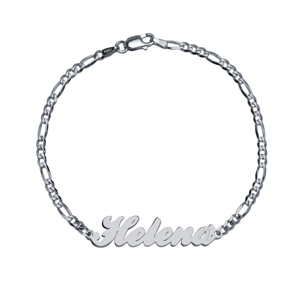 Pulsera con nombre clásico 3x1 Plata