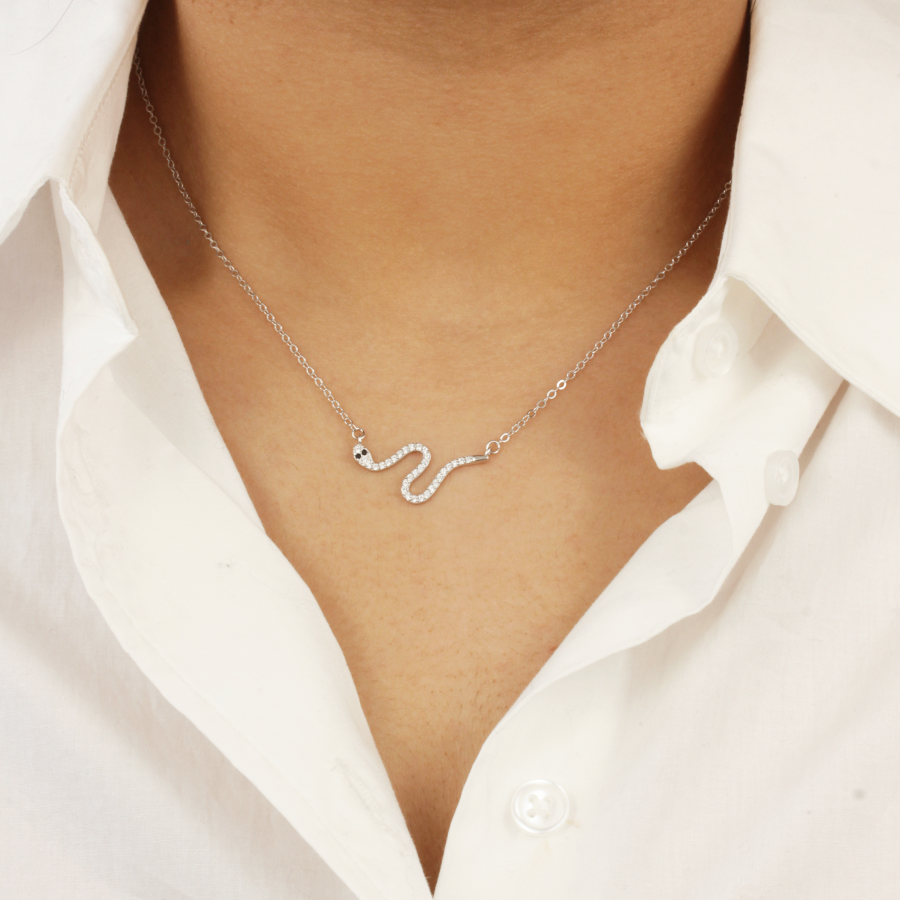 Collar Serpiente de Plata 925