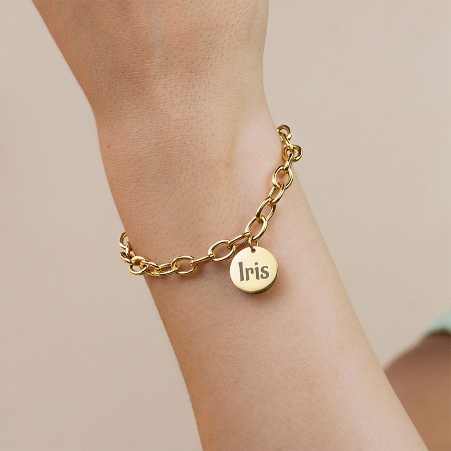Pulsera Eslabones y Medallas
