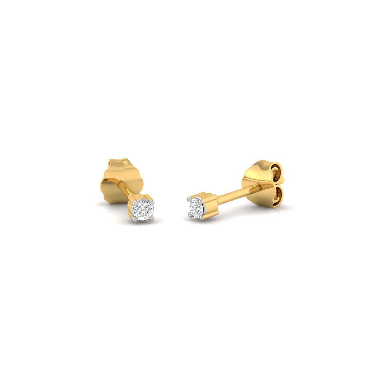 Pendientes Diamante de Laboratorio 0,06ct en Plata 925