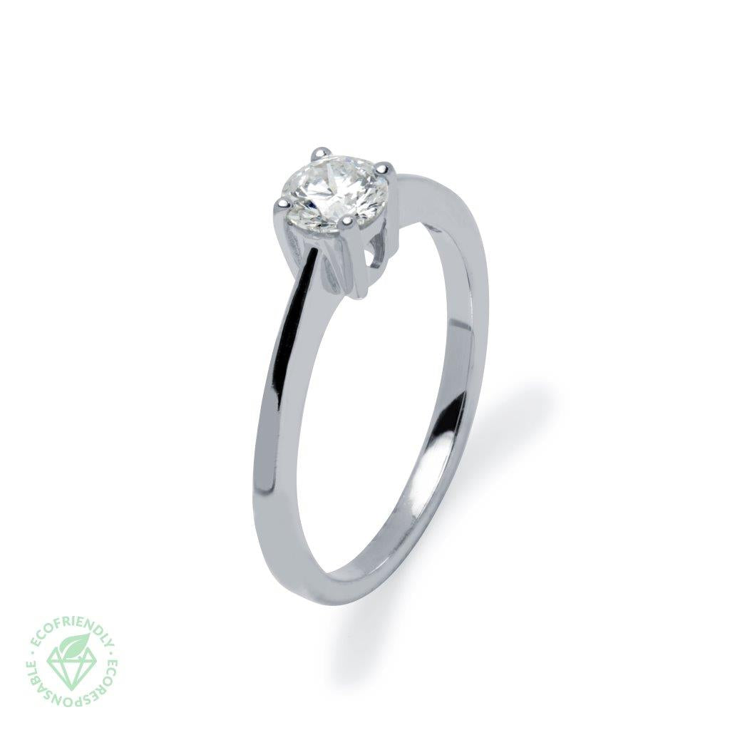 Anillo Diamantes Solitario 4 grapas 0.46ct.