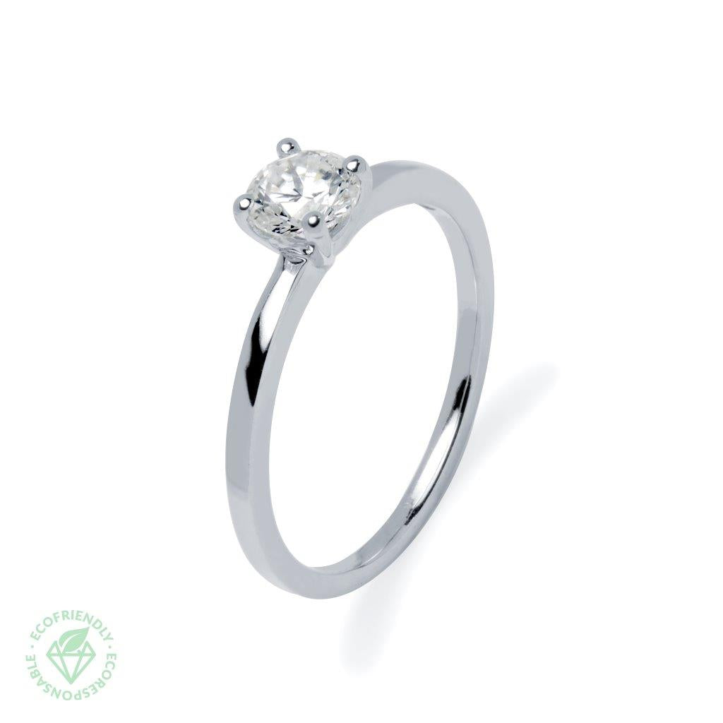 Anillo Diamantes Solitario 4 grapas 0.50ct.