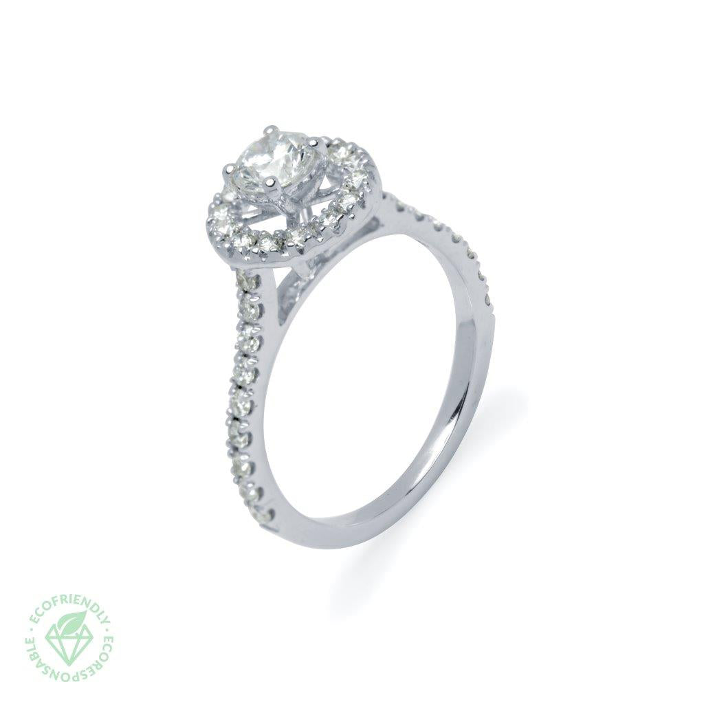 Anillo Diamantes Rosetón 1,03ct.