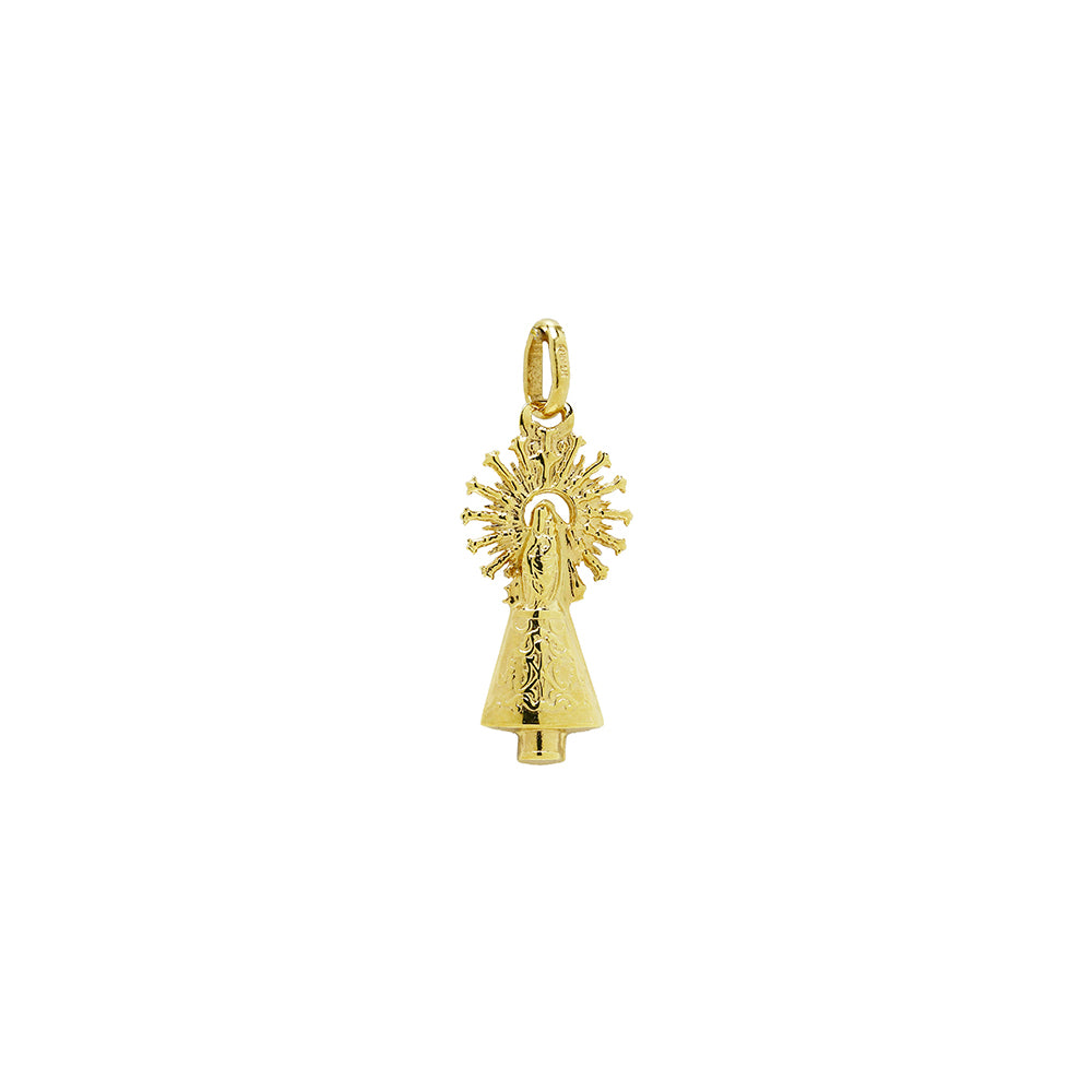 Colgante Virgen del Pilar de Oro 9K Personalizado