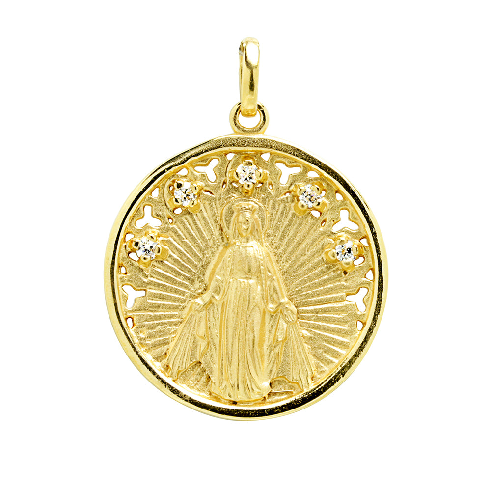 Medalla Virgen Milagrosa 5 Circonitas