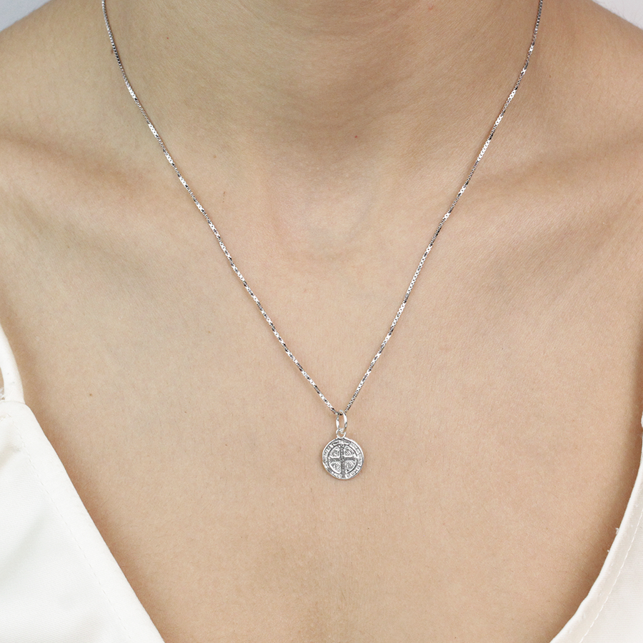 Colgante Lentejita San Benito de Plata 925