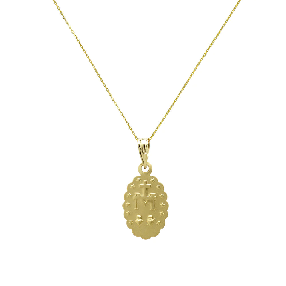 Colgante Virgen de la Milagrosa de Oro 18K