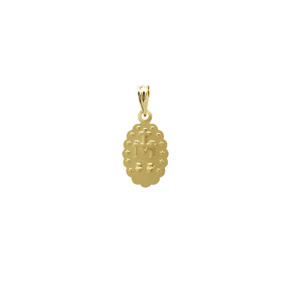 Colgante Virgen Milagrosa de Oro 18K Personalizado
