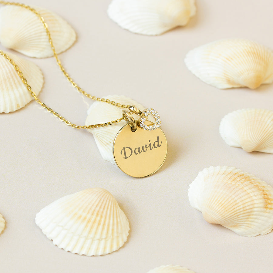 Collar Heart de Oro 9K Personalizado