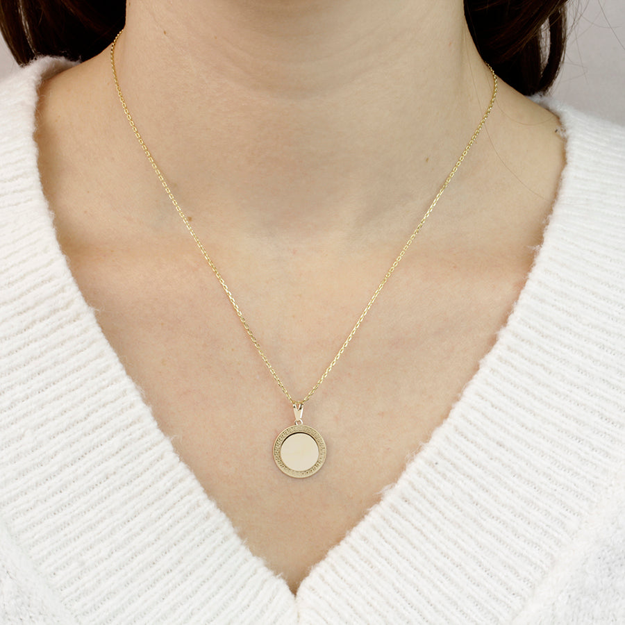 Colgante Greca de Oro Personalizado