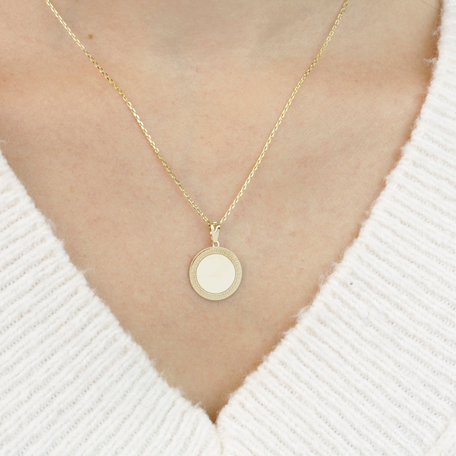 Colgante Greca de Oro Personalizado