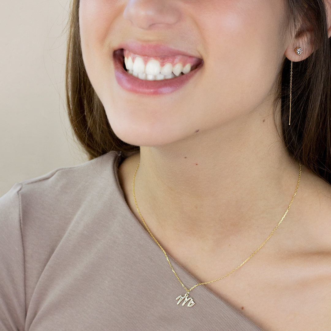 Collar con inicial Diamante