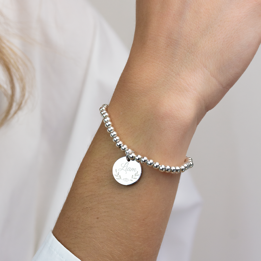 Pulsera Moon Bolas 4mm