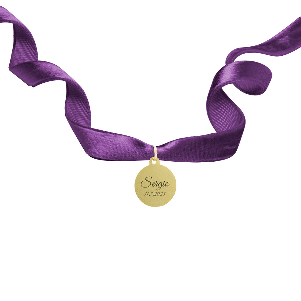 Medalla para el Ramo de Novia Ángel Te Guardaré de Oro 18k