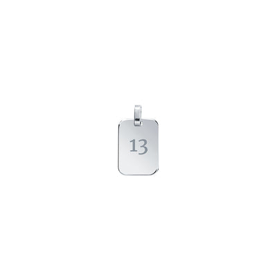 Colgante Medalla Rectangular de Plata 925 Personalizado