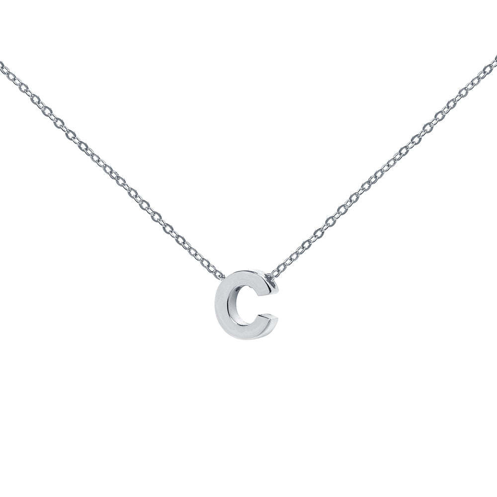 Collar de Plata 925 con Inicial Grabada